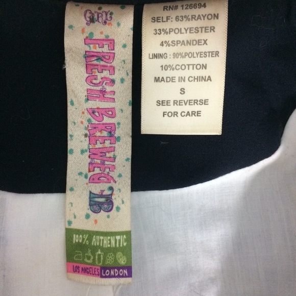 Girl Fresh Brewed Womens S Black Blazer Jacket - Picture 3 of 4